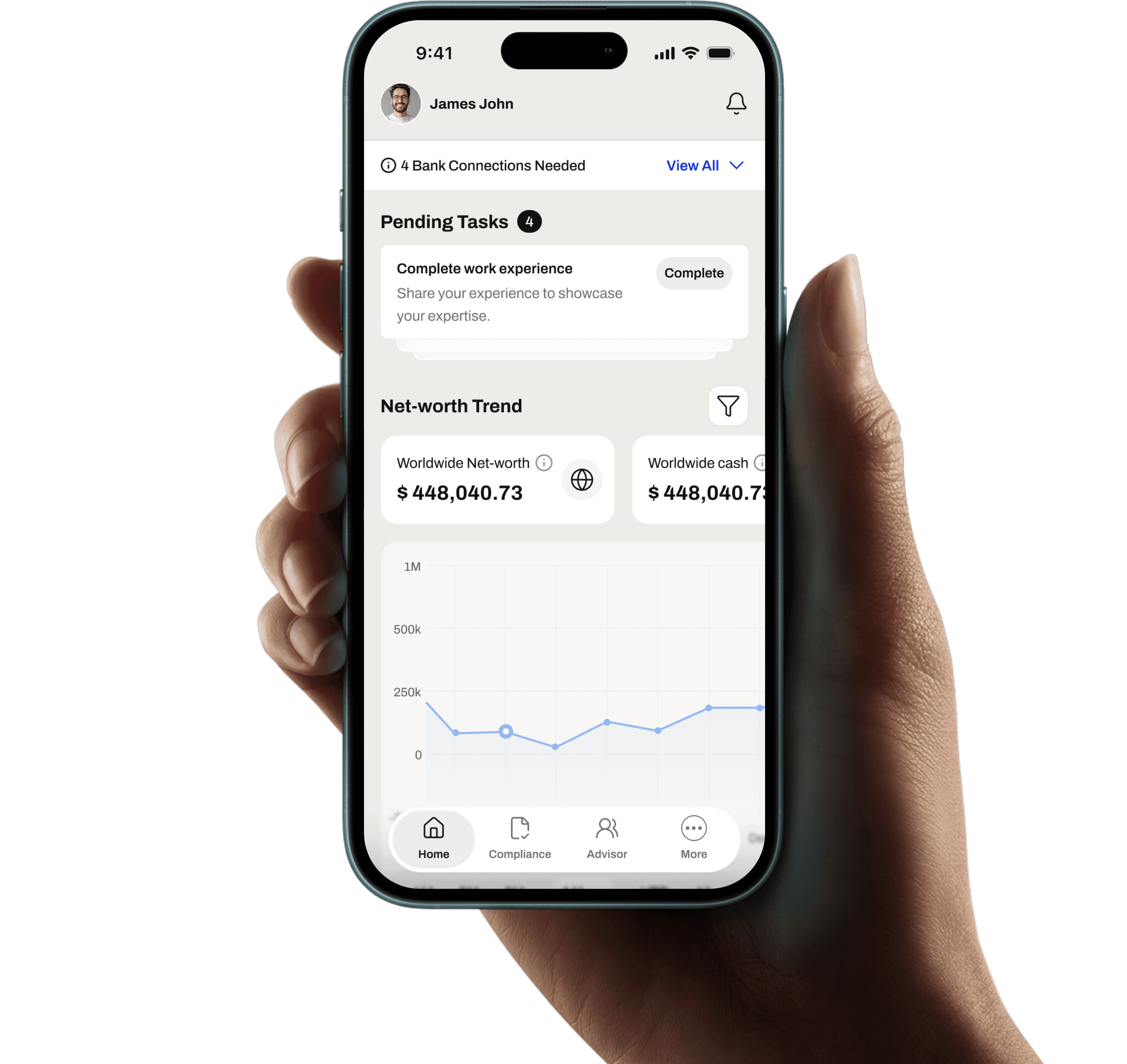 Aequify mobile app screens