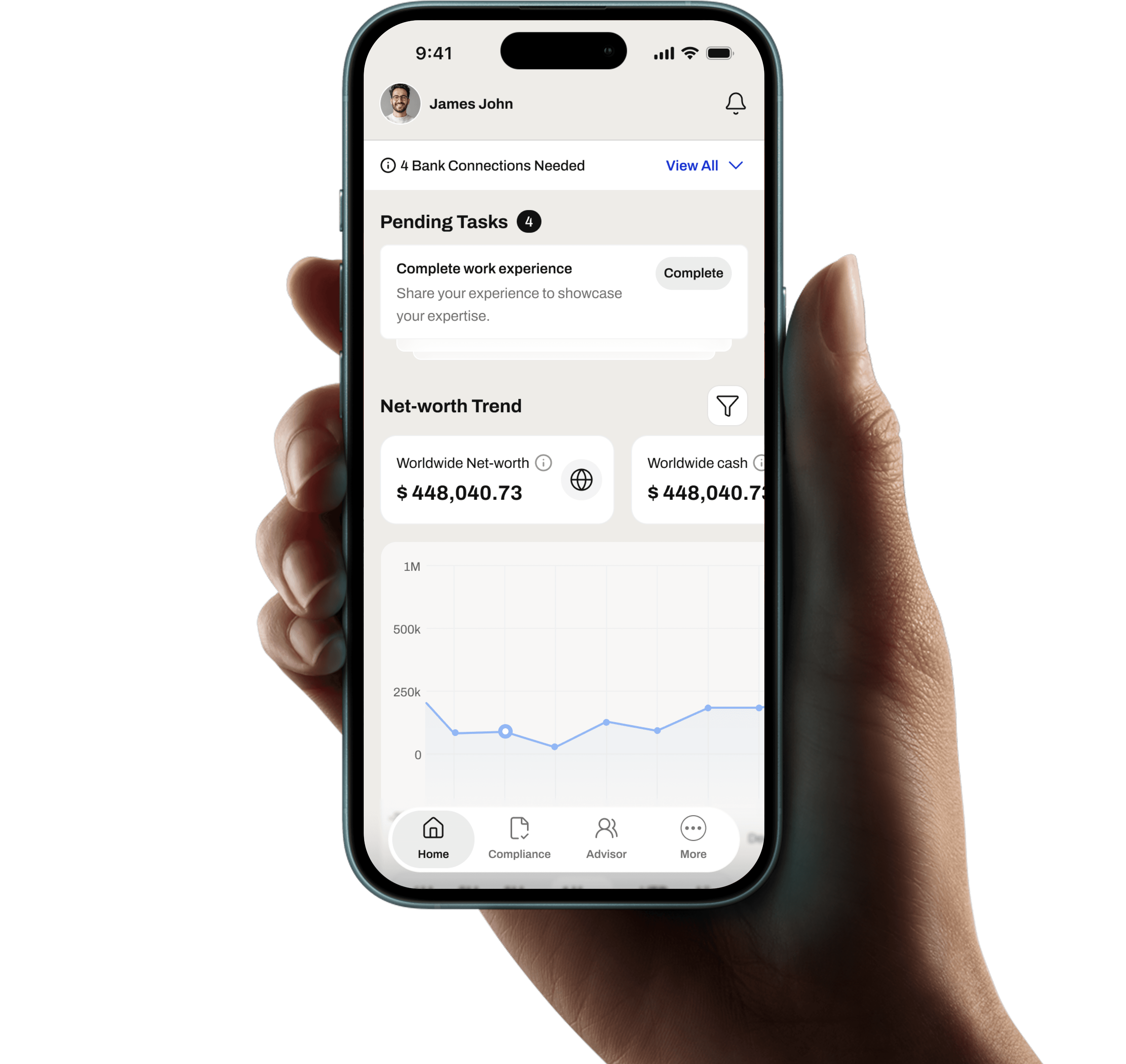 Aequify mobile app screens